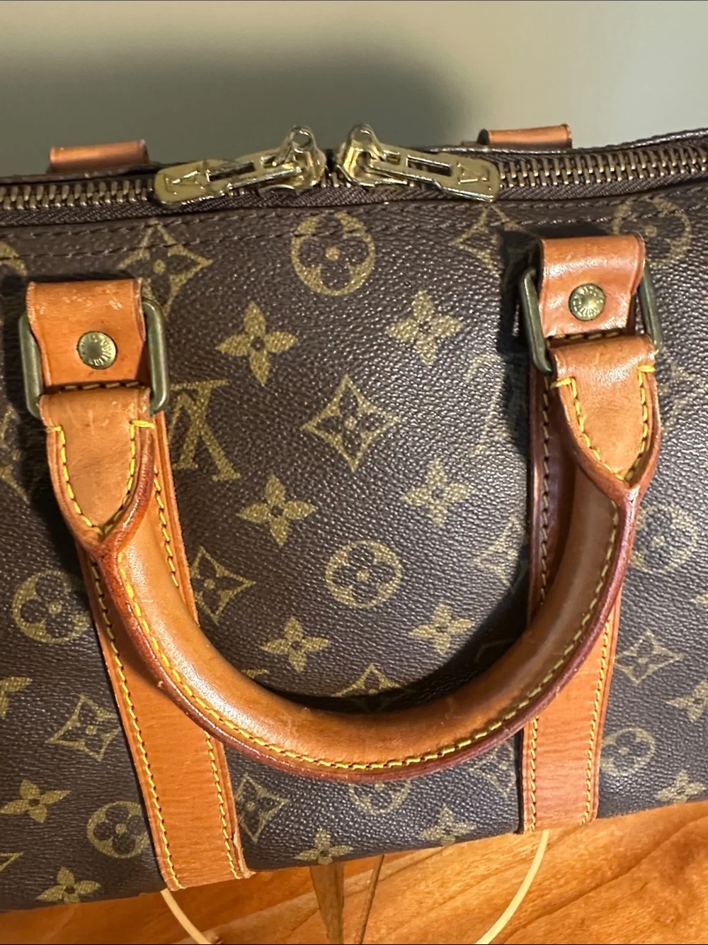 Authentic Louis Vuitton Monogram Keepall Bandouliere Duffle.